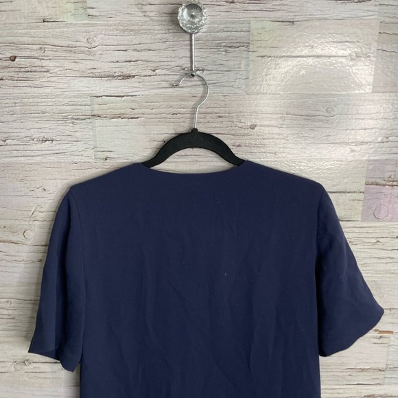 Club Monaco blue tee shirt dress lace up size 4 - Picture 10 of 10